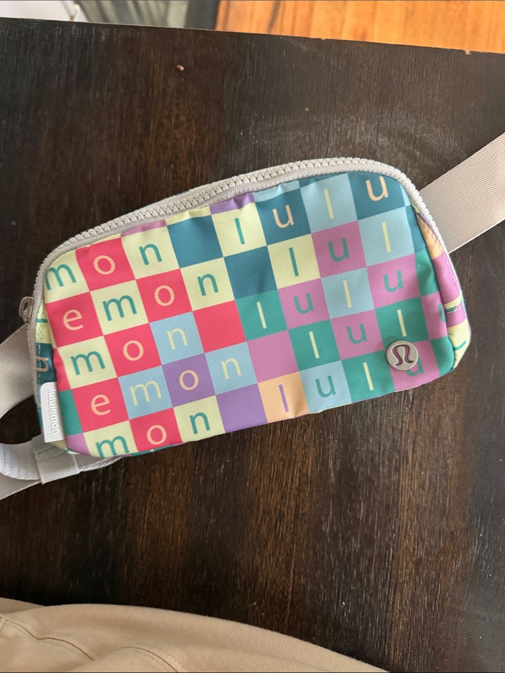 lululemon athletica Multicolor Checker Crossbody Bag
